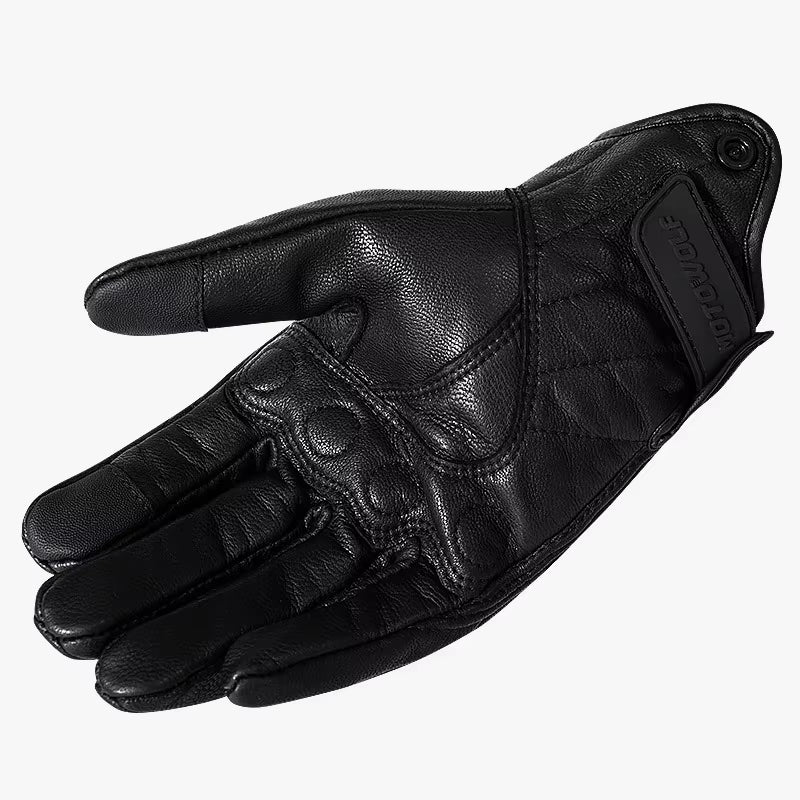 Leather Motorcycle Gloves Riding Windproof Touch Screen Motociclista Guantes Moto Luva De Couro Motoqueiro Breathable Summer